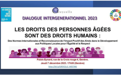 Evénement organisé à Genève et sur Zoom sur le Dialogue Intergénérationnel
