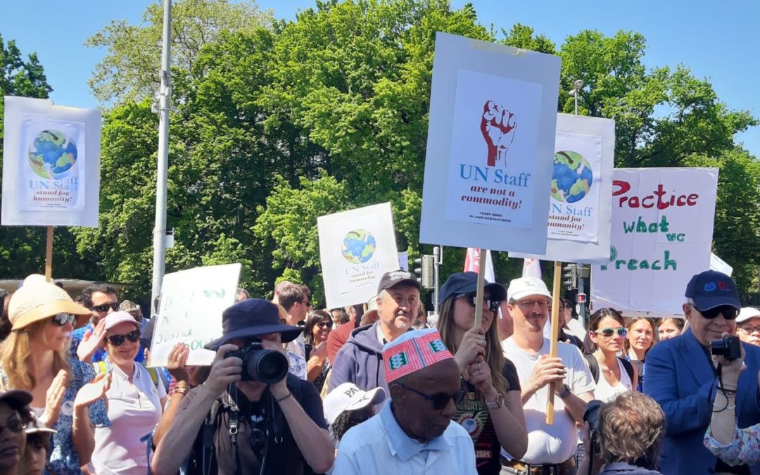 Une célébration grave et inhabituelle du 1er mai 2025 à Genève pour le personnel de l’OIT