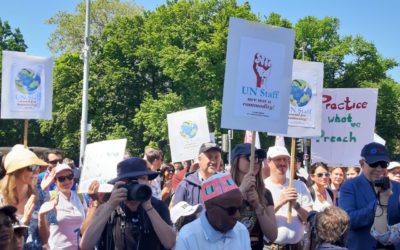 A serious and unusual celebration of May 1st 2025 in Geneva for ILO staff